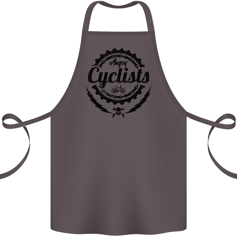 Angry Cyclist Cyclist Funny Bicycle Bike Cotton Apron 100% Organic Dark Grey