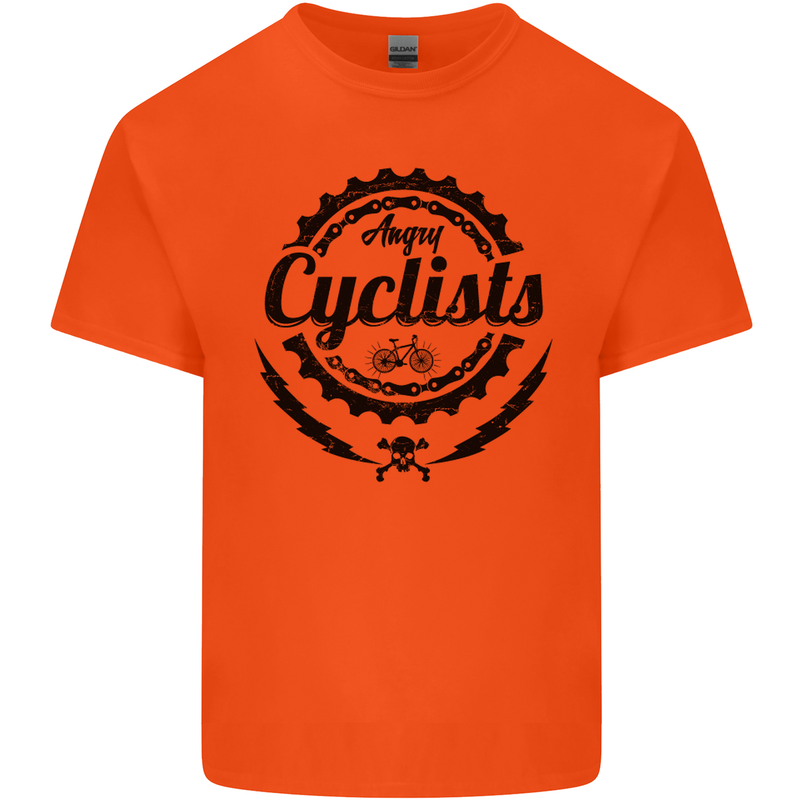 Angry Cyclist Cyclist Funny Bicycle Bike Kids T-Shirt Childrens Orange