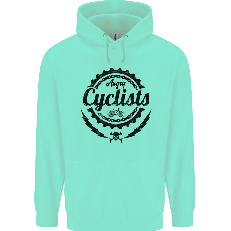 Angry Cyclist Cyclist Funny Bicycle Bike Mens 80% Cotton Hoodie Peppermint