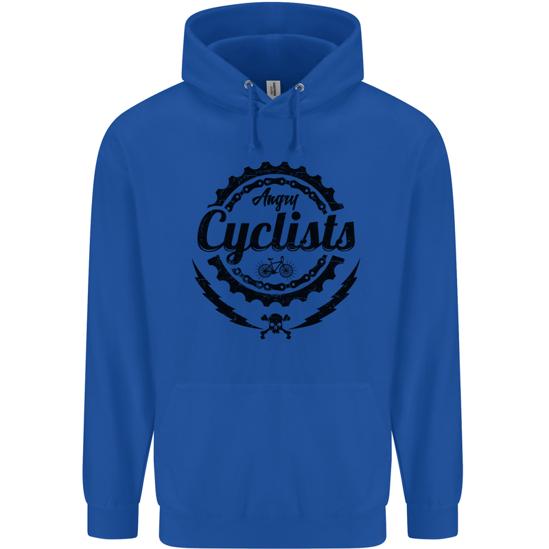 Angry Cyclist Cyclist Funny Bicycle Bike Mens 80% Cotton Hoodie Royal Blue