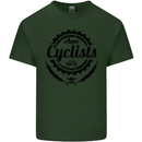 Angry Cyclist Cyclist Funny Bicycle Bike Mens Cotton T-Shirt Tee Top Forest Green