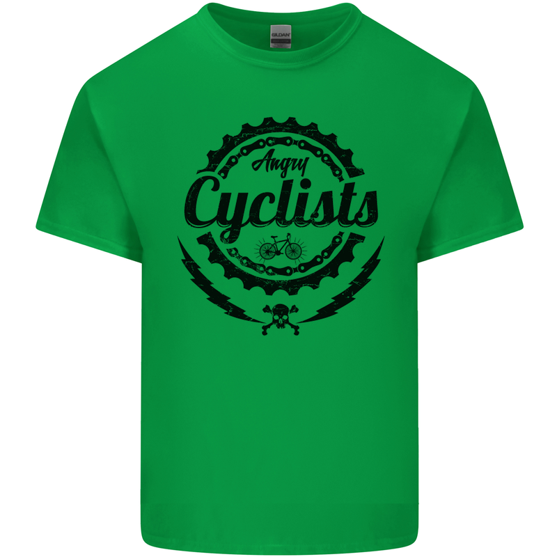 Angry Cyclist Cyclist Funny Bicycle Bike Mens Cotton T-Shirt Tee Top Irish Green