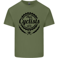 Angry Cyclist Cyclist Funny Bicycle Bike Mens Cotton T-Shirt Tee Top Military Green
