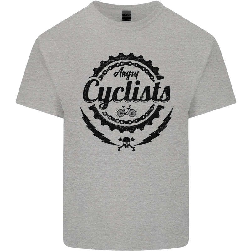 Angry Cyclist Cyclist Funny Bicycle Bike Mens Cotton T-Shirt Tee Top Sports Grey