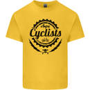 Angry Cyclist Cyclist Funny Bicycle Bike Mens Cotton T-Shirt Tee Top Yellow