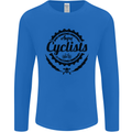 Angry Cyclist Cyclist Funny Bicycle Bike Mens Long Sleeve T-Shirt Royal Blue