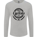 Angry Cyclist Cyclist Funny Bicycle Bike Mens Long Sleeve T-Shirt Sports Grey