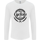 Angry Cyclist Cyclist Funny Bicycle Bike Mens Long Sleeve T-Shirt White