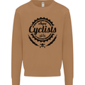 Angry Cyclist Cyclist Funny Bicycle Bike Mens Sweatshirt Jumper Caramel Latte