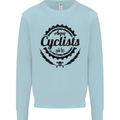 Angry Cyclist Cyclist Funny Bicycle Bike Mens Sweatshirt Jumper Light Blue