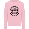 Angry Cyclist Cyclist Funny Bicycle Bike Mens Sweatshirt Jumper Light Pink