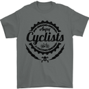 Angry Cyclist Cyclist Funny Bicycle Bike Mens T-Shirt Cotton Gildan Charcoal