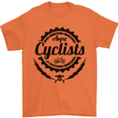Angry Cyclist Cyclist Funny Bicycle Bike Mens T-Shirt Cotton Gildan Orange