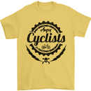 Angry Cyclist Cyclist Funny Bicycle Bike Mens T-Shirt Cotton Gildan Yellow
