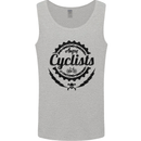 Angry Cyclist Cyclist Funny Bicycle Bike Mens Vest Tank Top Sports Grey