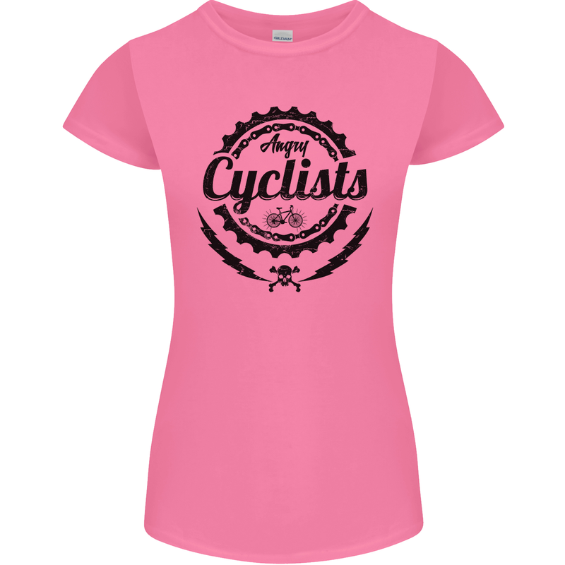 Angry Cyclist Cyclist Funny Bicycle Bike Womens Petite Cut T-Shirt Azalea
