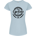 Angry Cyclist Cyclist Funny Bicycle Bike Womens Petite Cut T-Shirt Light Blue