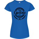 Angry Cyclist Cyclist Funny Bicycle Bike Womens Petite Cut T-Shirt Royal Blue