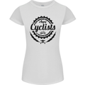 Angry Cyclist Cyclist Funny Bicycle Bike Womens Petite Cut T-Shirt White