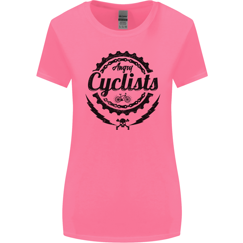Angry Cyclist Cyclist Funny Bicycle Bike Womens Wider Cut T-Shirt Azalea