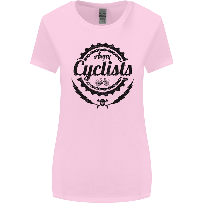 Angry Cyclist Cyclist Funny Bicycle Bike Womens Wider Cut T-Shirt Light Pink