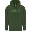 Animals Are Friends Not Food Vegan Childrens Kids Hoodie Forest Green