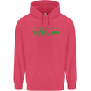 Animals Are Friends Not Food Vegan Childrens Kids Hoodie Heliconia