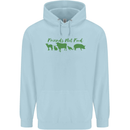 Animals Are Friends Not Food Vegan Childrens Kids Hoodie Light Blue