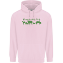 Animals Are Friends Not Food Vegan Childrens Kids Hoodie Light Pink