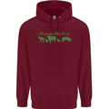 Animals Are Friends Not Food Vegan Childrens Kids Hoodie Maroon