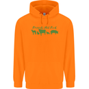 Animals Are Friends Not Food Vegan Childrens Kids Hoodie Orange