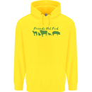 Animals Are Friends Not Food Vegan Childrens Kids Hoodie Yellow