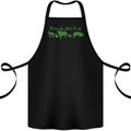 Animals Are Friends Not Food Vegan Cotton Apron 100% Organic Black