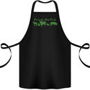 Animals Are Friends Not Food Vegan Cotton Apron 100% Organic Black
