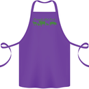 Animals Are Friends Not Food Vegan Cotton Apron 100% Organic Purple