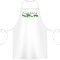 Animals Are Friends Not Food Vegan Cotton Apron 100% Organic White