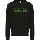 Animals Are Friends Not Food Vegan Kids Sweatshirt Jumper Black