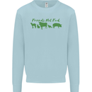 Animals Are Friends Not Food Vegan Kids Sweatshirt Jumper Light Blue