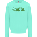 Animals Are Friends Not Food Vegan Kids Sweatshirt Jumper Peppermint