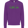 Animals Are Friends Not Food Vegan Kids Sweatshirt Jumper Purple