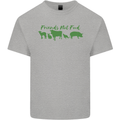 Animals Are Friends Not Food Vegan Kids T-Shirt Childrens Sports Grey