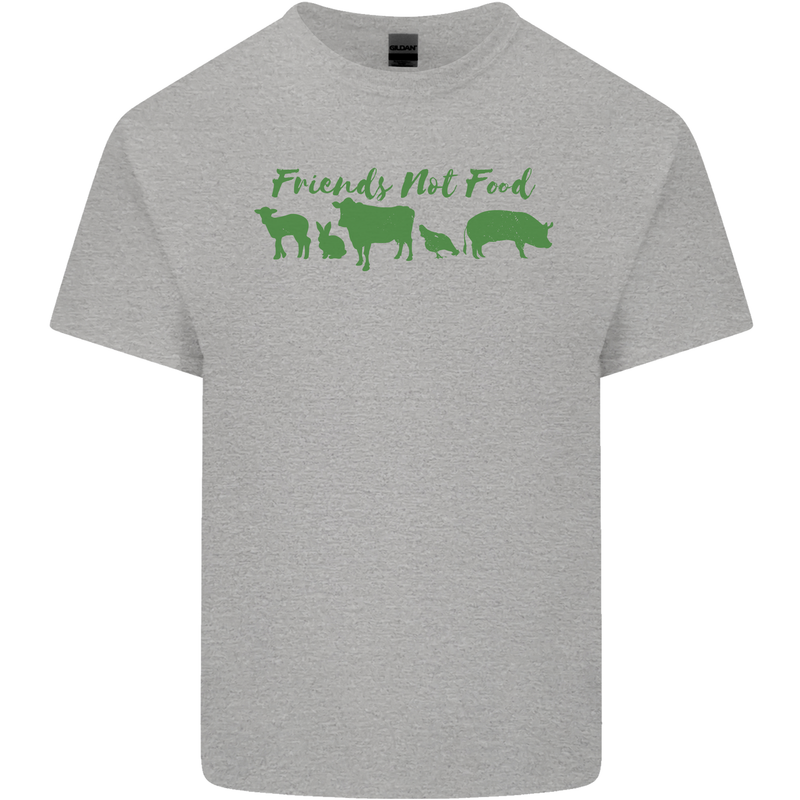 Animals Are Friends Not Food Vegan Kids T-Shirt Childrens Sports Grey