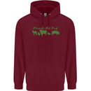 Animals Are Friends Not Food Vegan Mens 80% Cotton Hoodie Maroon