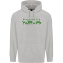 Animals Are Friends Not Food Vegan Mens 80% Cotton Hoodie Sports Grey