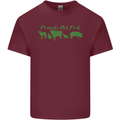 Animals Are Friends Not Food Vegan Mens Cotton T-Shirt Tee Top Maroon