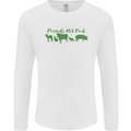 Animals Are Friends Not Food Vegan Mens Long Sleeve T-Shirt White