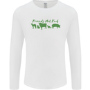 Animals Are Friends Not Food Vegan Mens Long Sleeve T-Shirt White
