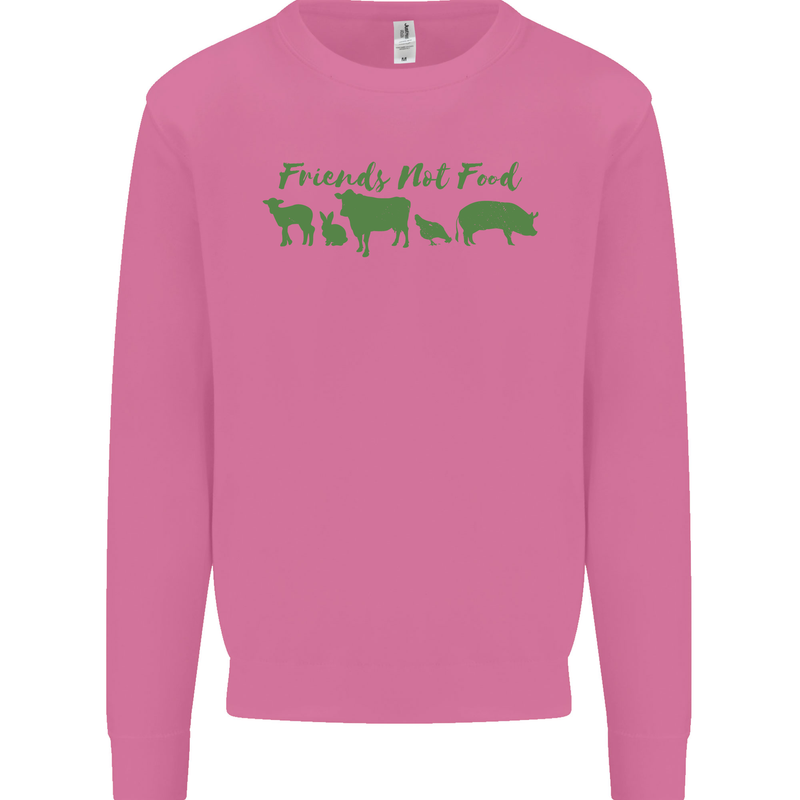 Animals Are Friends Not Food Vegan Mens Sweatshirt Jumper Azalea