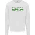 Animals Are Friends Not Food Vegan Mens Sweatshirt Jumper White