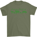 Animals Are Friends Not Food Vegan Mens T-Shirt 100% Cotton Military Green